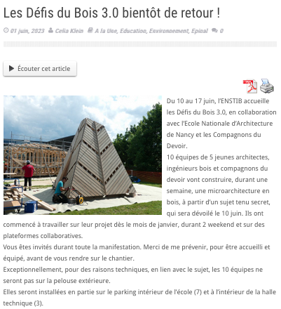 Vosges Infos