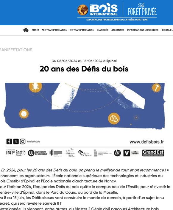 Le Bois International