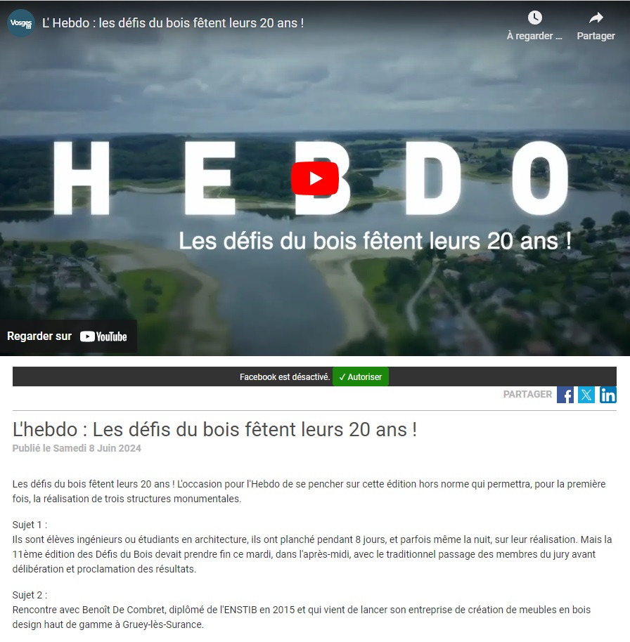Vosges TV : L’hebdo